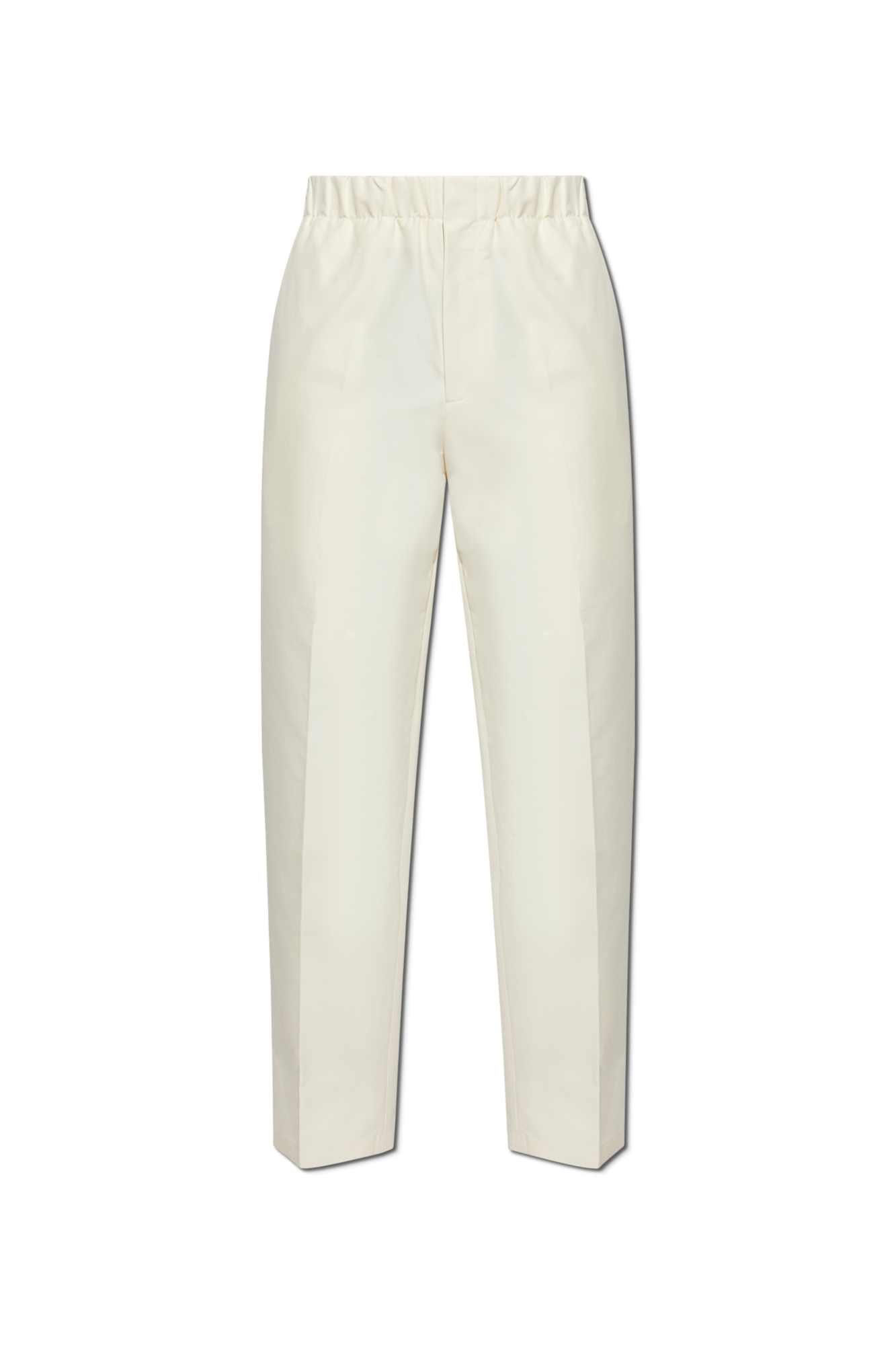 Cream Creased trousers JIL SANDER - Vitkac AS